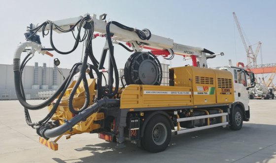 Concrete Spraying Truck Mounted